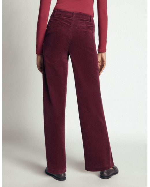 Boden Red Belgravia Cord Pants