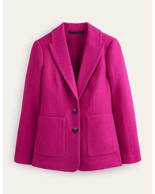 Boden Pink Marylebone Textured Blazer
