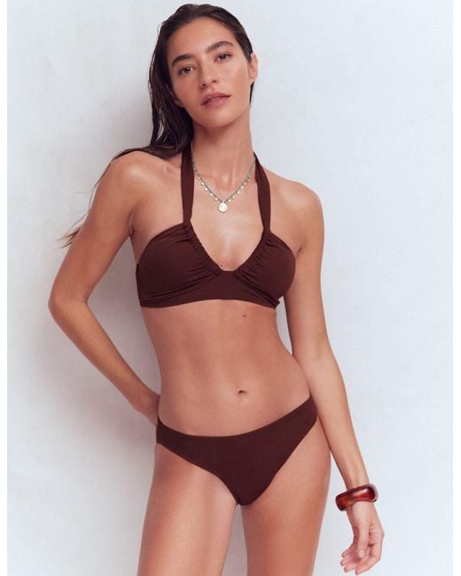 Boden Blue Minori Halter Tie Bikini Top