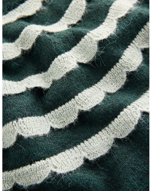 Boden Green Alice Fluffy Raglan Jumper