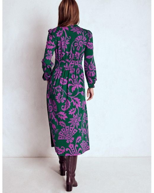Boden Multicolor Natalia Long Sleeve Tea Dress
