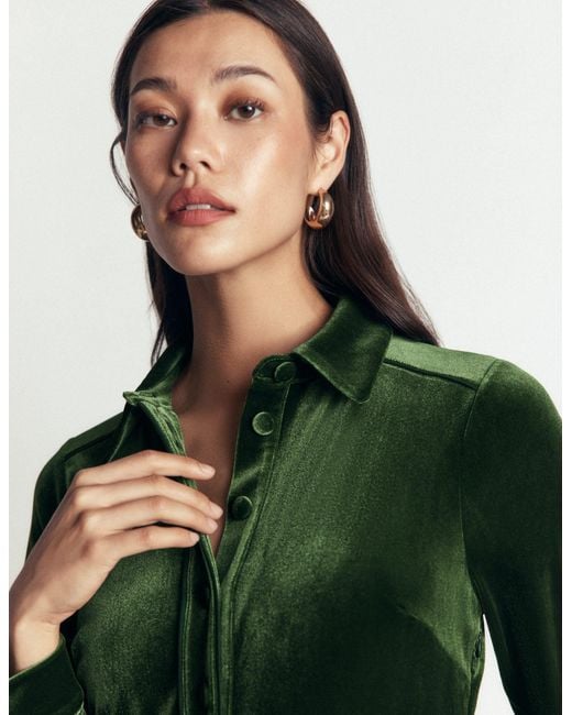 Boden Metallic Etta Piping Velvet Dress