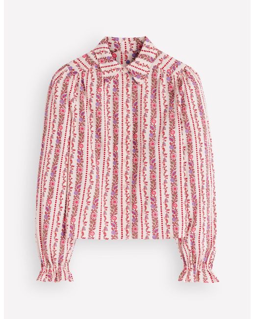 Boden White Cotton Top