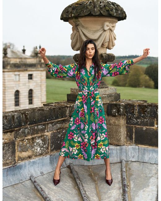 Boden Metallic Maeve Occasion Shirt Dress
