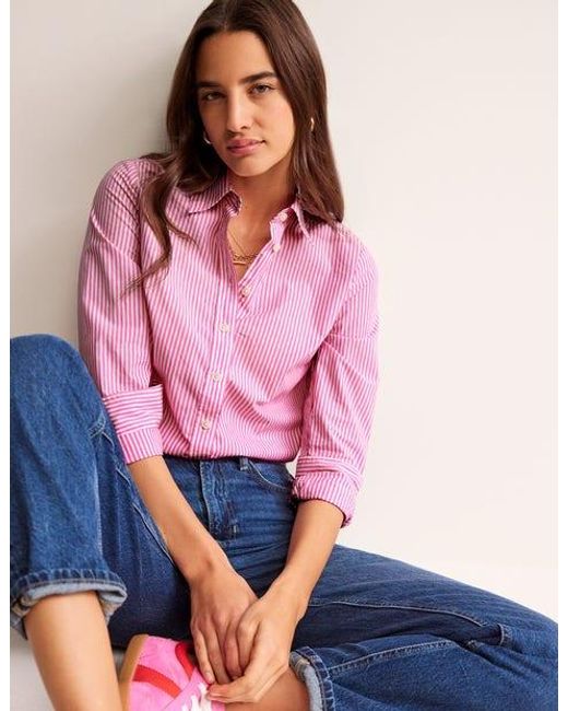 Boden Pink Sienna Cotton Shirt