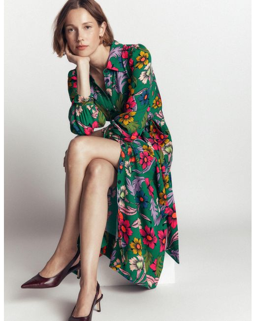 Boden Metallic Maeve Occasion Shirt Dress
