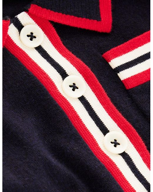 Boden Red Cotton Henley T-Shirt
