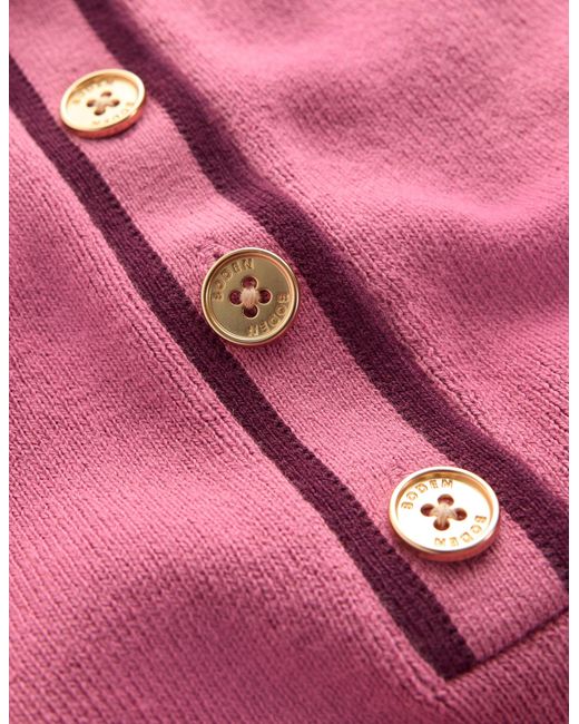 Boden Red Liz Henley Jumper