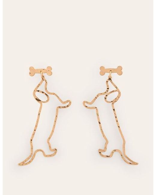 Boden Natural Metal Novelty Earrings Metallic