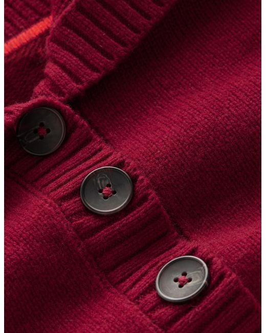 Boden Red Marta Merino Wool Sailor Top