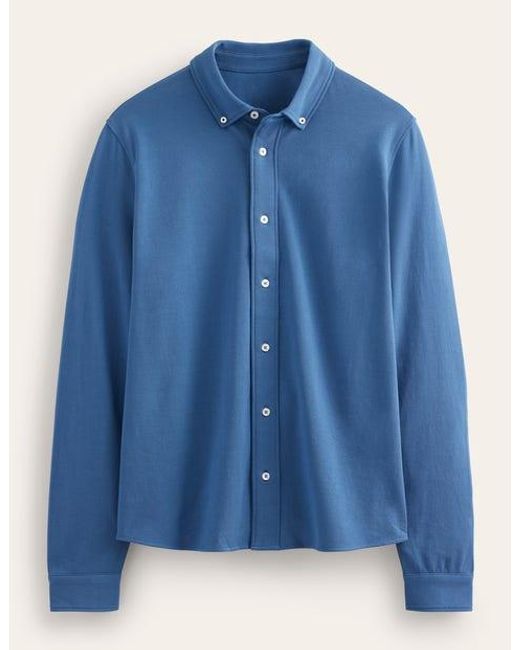 Boden Leichtes Piqué-Hemd Herren in Blue für Herren