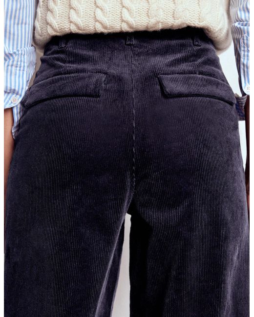 Boden White Bloomsbury Cord Trousers
