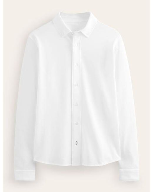 Boden Leichtes Piqué-Hemd Herren in White für Herren
