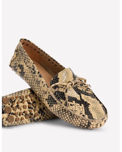 Boden White Heidi Stitched Soft Loafers