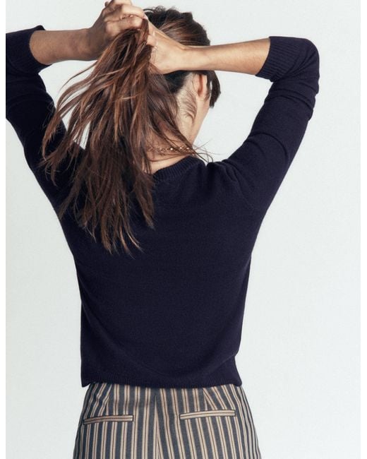 Boden Gray Elsie Cashmere Crew Jumper