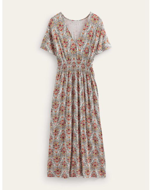 Boden Flutter Sleeve Maxi Dress Multi Lyst