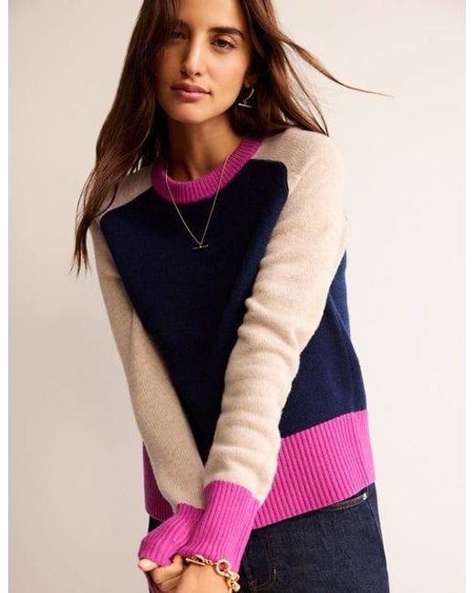 Boden Olivia Merino-Pullover Damen in Blau Lyst DE