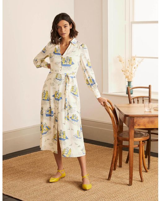 Boden Rosanna Midi Shirt Dress 
