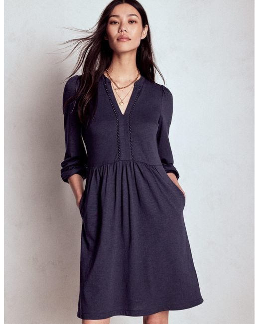 Boden Blue Naomi Relaxed Jersey Dress