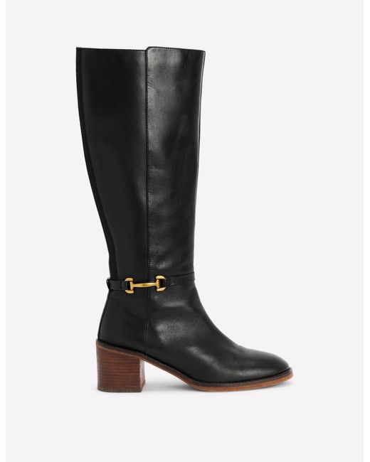 Boden Black Iris Snaffle Heel Boot