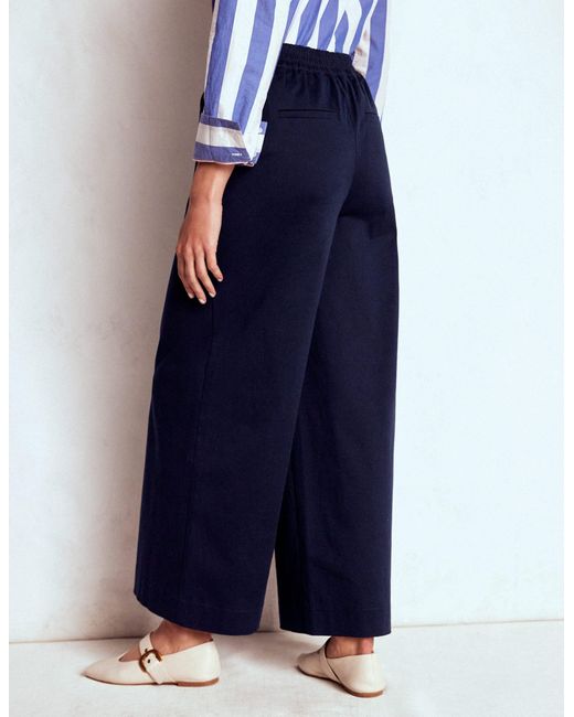 Boden Blue Pull On Cropped Pants