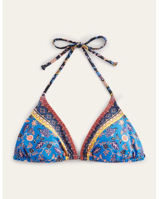 Boden String Bikini Top Baleine Blue Lyst