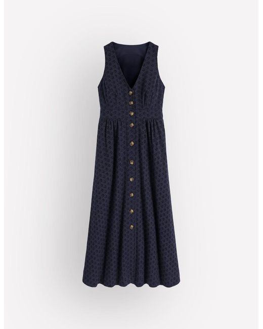 Boden Blue Catherine Broderie Dress