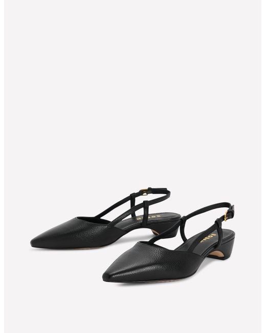Boden Gray Mini Block Sling Backs