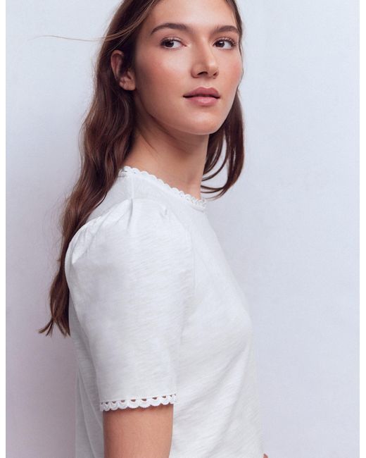 Boden Gray Ali Trim T-Shirt