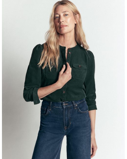 Boden Green Thea Cord Shirt