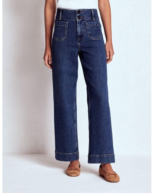 Boden Blue Primrose Cropped Jeans