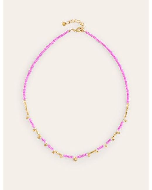 Boden Pink Layering Bead Necklace