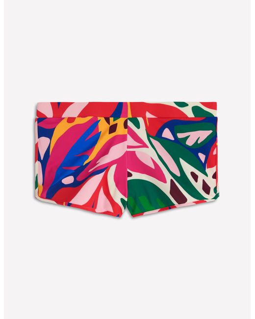 Boden White Rash Guard Swim Shorts