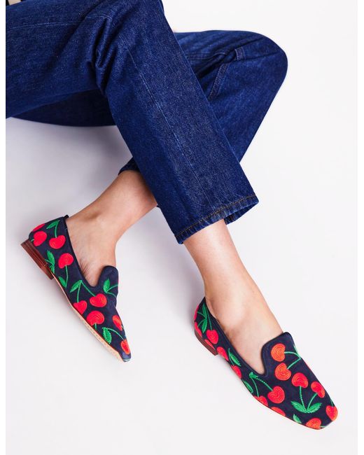 Boden White Slipper Cut Loafer