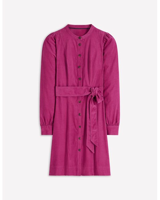 Boden Purple Bre Cord Short Dress
