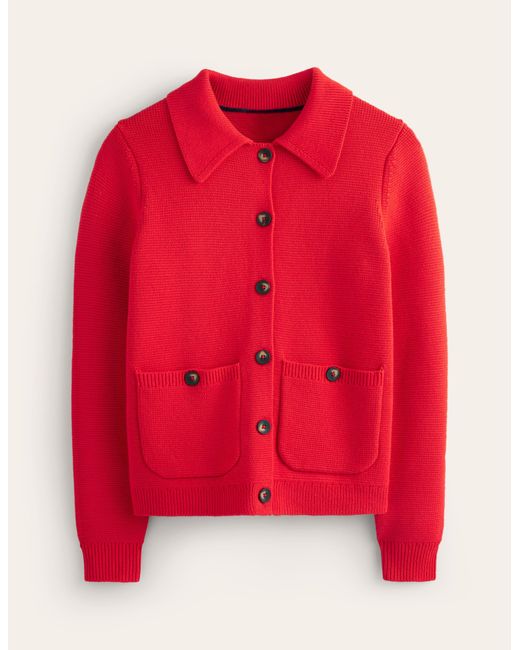 Boden Red Emily Wool Blend Cardigan