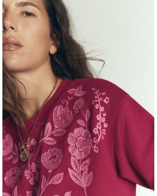 Boden Emi Embroidered Sweatshirt