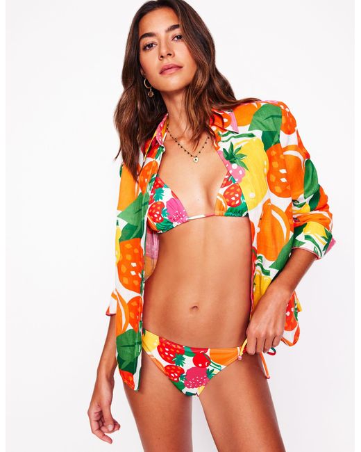 Boden Red Symi String Bikini Bottoms