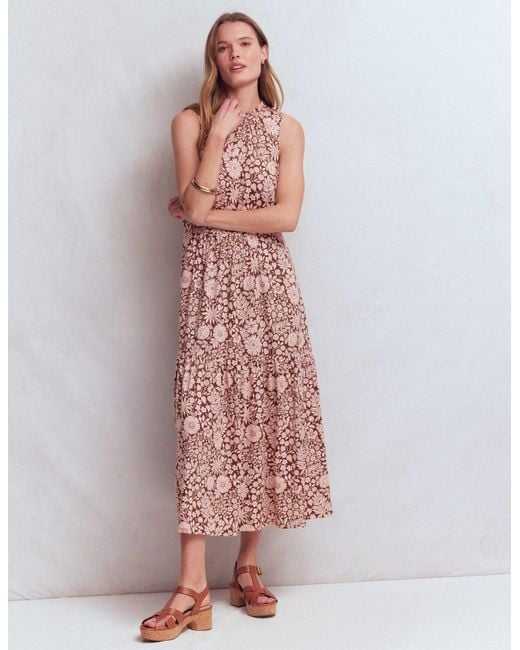 Boden Pink Camalie Jersey Maxi Dress