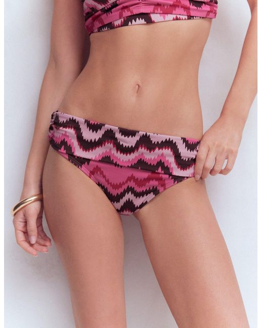 Boden Pink Classic Fold Bikini Bottoms