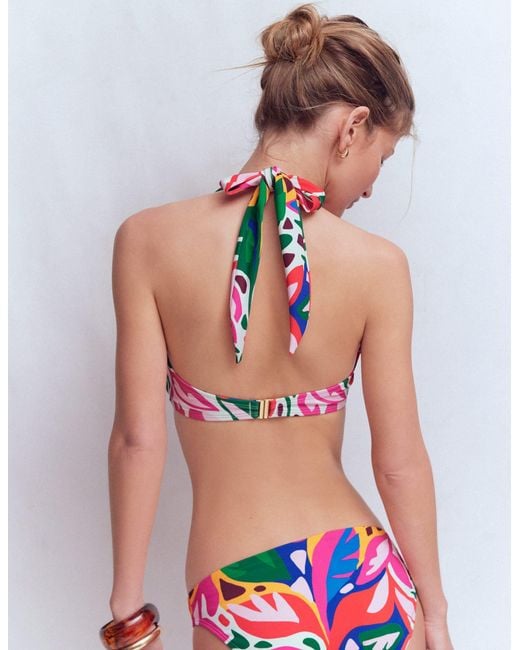 Boden Multicolor Minori Halter Tie Bikini Top
