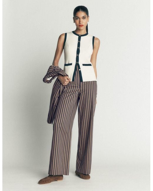 Boden White Belgravia Tailored Trousers