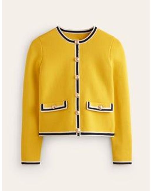 Boden Yellow Holly Knitted Jacket