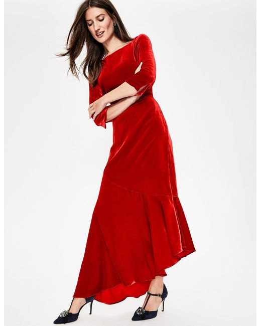 boden rebecca satin maxi dress