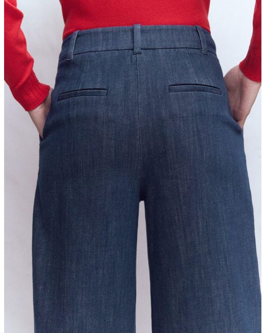 Boden Blue Kensington Twill Trousers