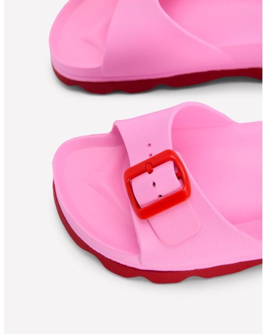 Boden Pink Lyla Single Buckle Sliders