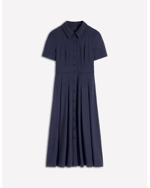 Boden Blue Bridget Ponte Shirt Dress