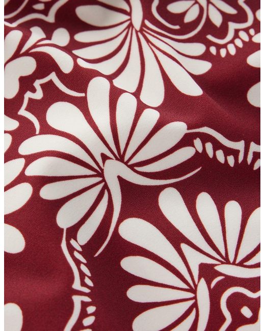 Boden Red Bow Tie Shoulder Swimsuit