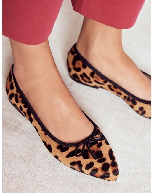 Boden White Point Flexi Sole Flats