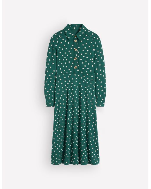 Boden Blue Etta Piping Detail Ponte Dress